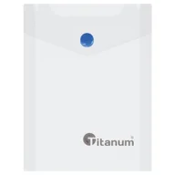 Teczki i skoroszyty - Titanum Teczki kopertowe pionowa A7 bezbarwna 180um (TKV7CL) - miniaturka - grafika 1