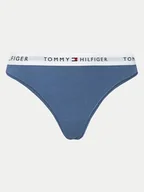 Majtki damskie - Tommy Hilfiger Stringi UW0UW03835 Niebieski - miniaturka - grafika 1