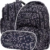 Plecaki - Zestaw 2w1 Grey Bricks plecak, piórnik - miniaturka - grafika 1