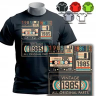 Koszulki męskie - KOSZULKA T-SHIRT MĘSKI - Classic dyskietka kaseta NA 40 URODZINY - M - miniaturka - grafika 1