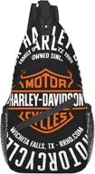Torebki damskie - Kerota AU1747 Harley Davidson Torba na ramię Plecak Torba Crossbody Torby na klatkę piersiową Piesze wycieczki Casual Daypack dla mężczyzn Kobiety ... - miniaturka - grafika 1
