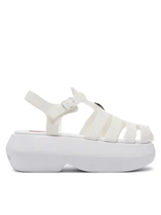 LOVE MOSCHINO Sandały JA16247I0II38100 Biały - Sandały damskie - miniaturka - grafika 1