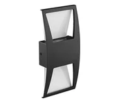 Lampy ogrodowe - Prezent 31310 - LED Kinkiet zewnętrzny OZZ 2xLED/4W/230V IP44 czarny - miniaturka - grafika 1