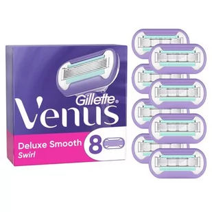 Ostrza do golarki GILLETTE Venus Deluxe Smooth Swirl (8 sztuk) - Akcesoria i części do maszynek do golenia - miniaturka - grafika 1