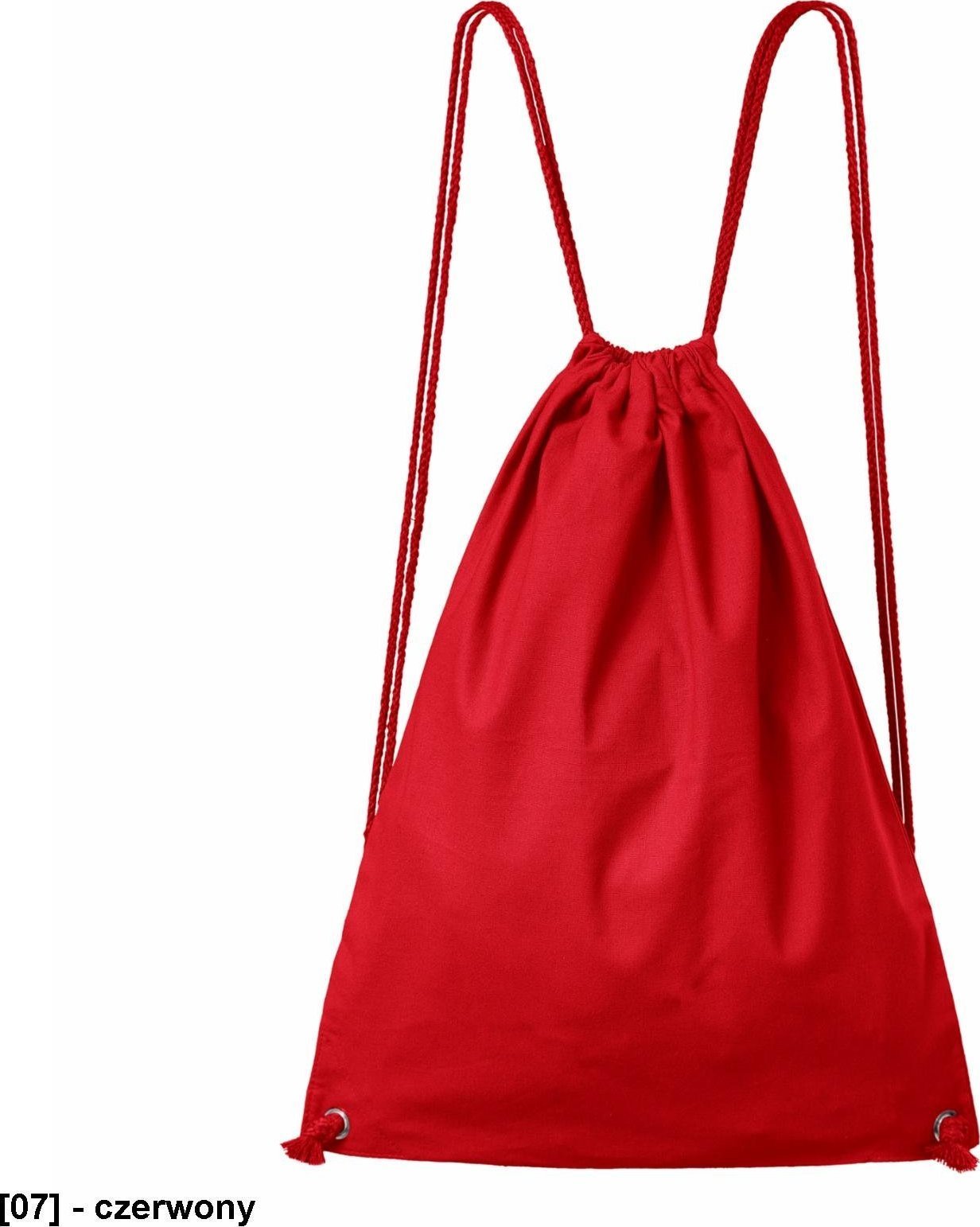 MALFINI Easygo 922 - ADLER - Plecak unisex, 195 g/m, 100% bawełna - czerwony - UNI. uni