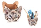 Przyborniki na biurko - Przybornik organizer na biurko Kot - miniaturka - grafika 1
