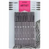 Cienkopisy - Cienkopisy Kreślarskie Artystyczne 8 Szt Pisaki - miniaturka - grafika 1