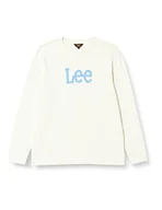Bluzy męskie - Lee Męska bluza z kapturem Denim Crew, ecru, XL, écru, XL - miniaturka - grafika 1