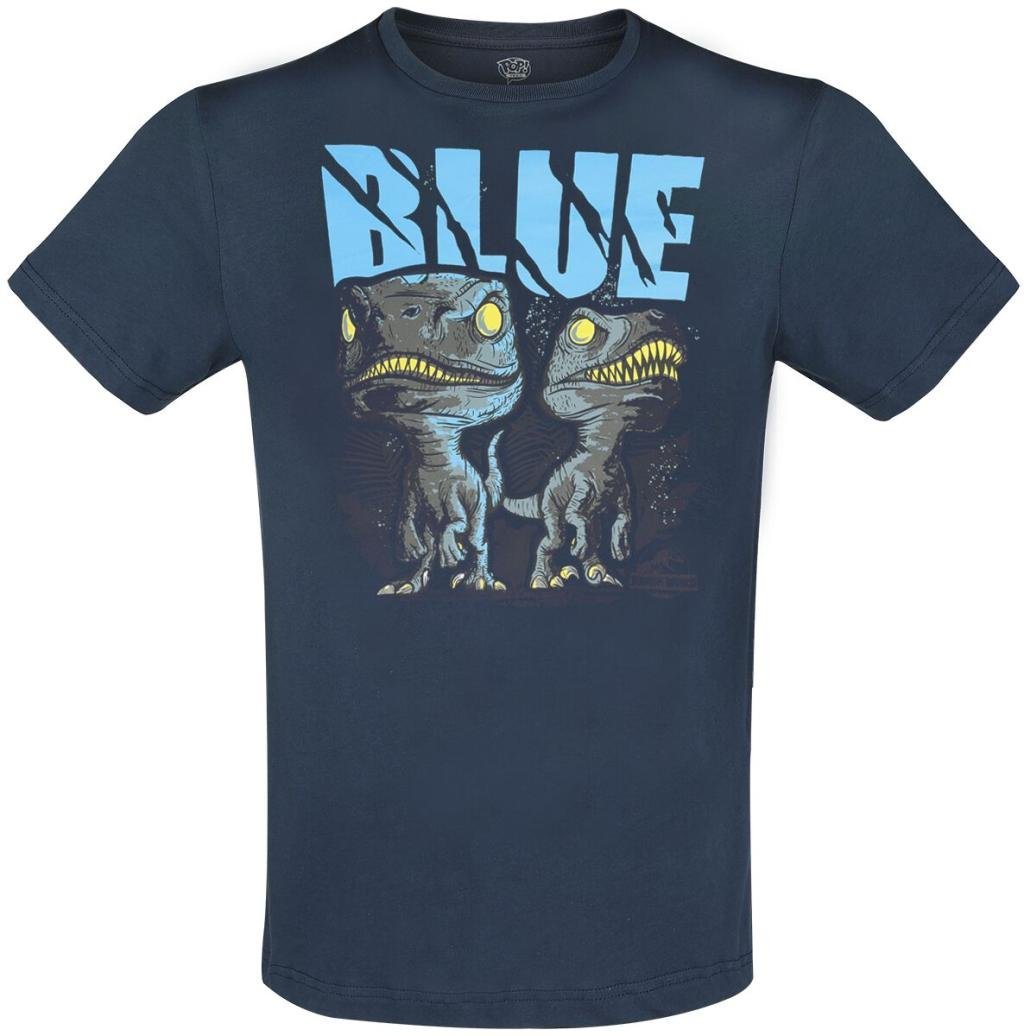 jurassic park - blue the raptor - t-shirt pop (m)
