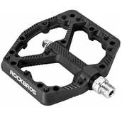 Pedały rowerowe - Pedały Rowerowe Nylonowe Platformy 2021 Rockbros Czarne - miniaturka - grafika 1