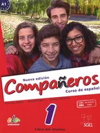 Książki do nauki języka hiszpańskiego - Companeros 1 Podręcznik + licencia digital  nueva edicion - SGEL-Educacion - miniaturka - grafika 1