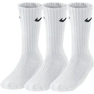 Skarpetki męskie - Skarpety NIKE 3PPK NIKE CUSHIONED CREW SX4508-101 – Biały - miniaturka - grafika 1
