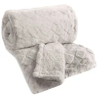 Koce - Koc EUROFIRANY D91 Nancy 200 x 220 cm Srebrny - miniaturka - grafika 1