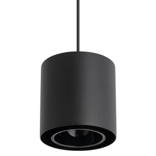 Salonowa lampa wisząca POINT 11512 tuba czarny - Lampy sufitowe - miniaturka - grafika 1