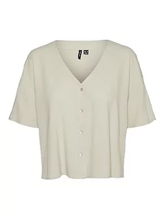 Koszule damskie - VERO MODA VMJESMILO koszula damska 2/4 WVN GA NOOS, Silver Lining, XL - grafika 1