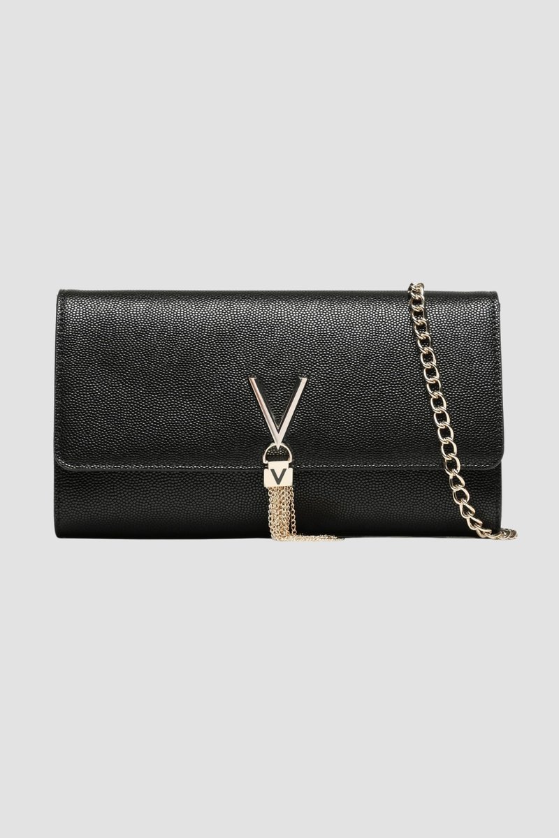 VALENTINO Czarna kopertówka Divina Pochette