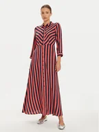 Sukienki - YAS Sukienka koszulowa Savanna 26022663 Czerwony Loose Fit - miniaturka - grafika 1