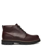 Botki męskie - Timberland Trzewiki Britton Road Waterproof Chukka TB0A69TWEIW1 Bordowy - miniaturka - grafika 1