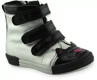 Buty dla dziewczynek - Trzewiki ocieplane zimowe dziewczęce Kornecki 06899 Srebrne - miniaturka - grafika 1