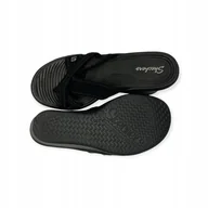 Klapki i japonki damskie - SKECHERS JAPONKI DAMSKIE CZARNE WSUWANE 38 Ż9L - miniaturka - grafika 1