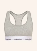 Biustonosze - Calvin Klein Biustonosz Bustier Icon Cotton Modal grau - miniaturka - grafika 1