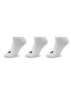 adidas Zestaw 3 par niskich skarpet unisex Thin And Light HT3469 Biały - Skarpetki męskie - miniaturka - grafika 1