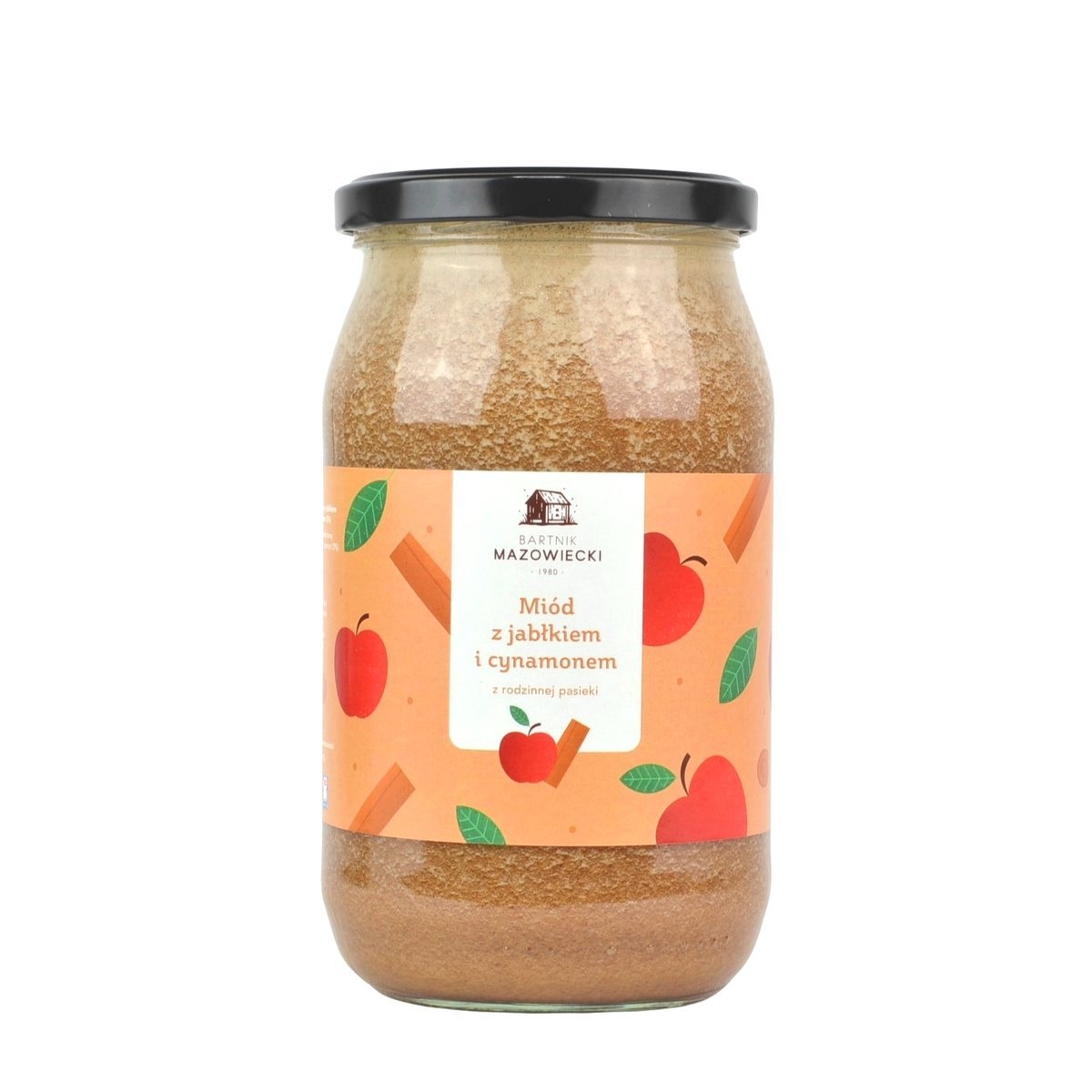 Miód z jabłkiem i cynamonem 1000 g / Bartnik Mazowiecki