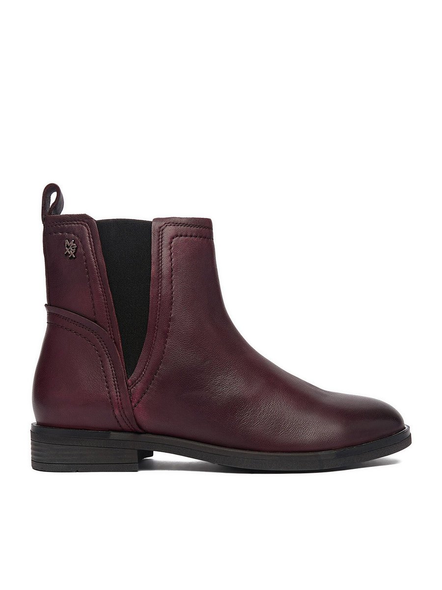 Mexx Botki Damskie Bordowy, Czarny MEXX-CEO-MX/043C-WI40 Bordowy