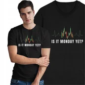 Koszulki męskie - Koszulka Linia Życia Giełda Kryptowaluty BTC ETH Inwestowanie Pieniądze - miniaturka - grafika 1