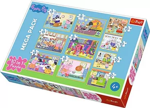 Trefl Puzzle Świnka Peppa Zestaw 10w1 90358 90358 - Puzzle - miniaturka - grafika 1