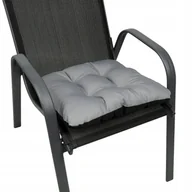 Poduszki ogrodowe - Poduszka Jasiek Na Krzesło Ogrodowe 45X45 Stal - miniaturka - grafika 1