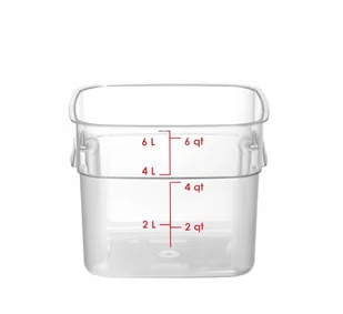Pojemnik na żywność CamSquares Fresh Pro Cambro 5,7L transparentny - Pojemniki kuchenne - miniaturka - grafika 1