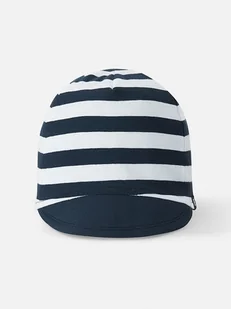Reima Dwustronna czapka "Kilppari" w kolorze granatowo-białym - Czapki damskie - miniaturka - grafika 1