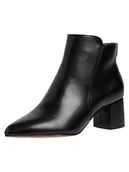 Botki damskie - Jana Damskie Softline 8-25375-41 wygodne buty o szerokim rozmiarze modne koronkowe eleganckie botki, czarny, 42 EU Weit - miniaturka - grafika 1