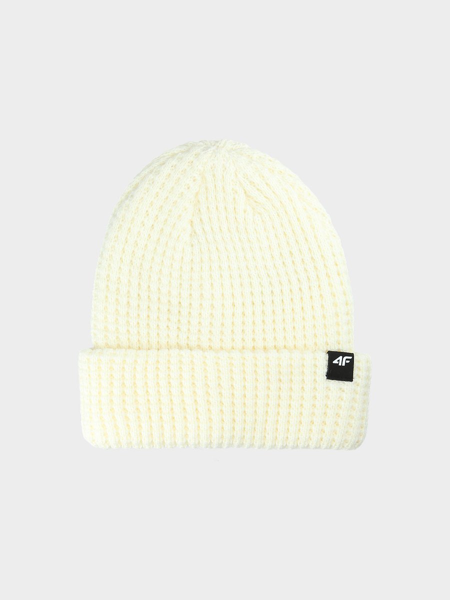 CZAPKA JUNIOR ZIMOWA F645 ZŁAMANA BIEL