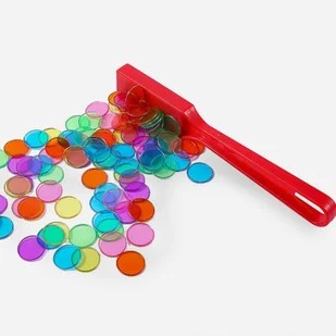 Kolorowa różdżka magnetyczne 100x krążki magnes doświadczenia sortowanie - Mały naukowiec - miniaturka - grafika 1