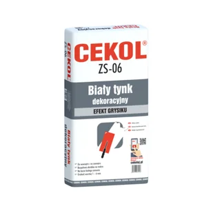 Cekol Biały tynk dekoracyjny ZS-06 5 kg - Tynki - miniaturka - grafika 1