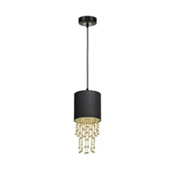 Lampy sufitowe - Milagro Lampa wisząca ALMERIA BLACK/GOLD 1xE27 MLP6442 - miniaturka - grafika 1