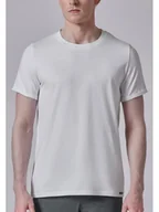 Piżamy męskie - Skiny Koszulka piżamowa w kolorze białym - miniaturka - grafika 1