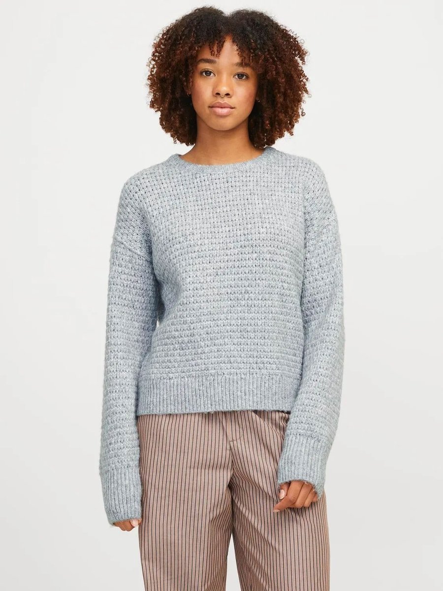 maglie donna jjxx 12261123 milly light grey melange