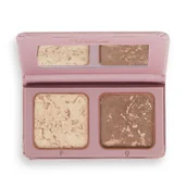 Rozświetlacze do twarzy i ciała - Revolution Makeup Makeup REVOLUTION - MAFFASHION - Face Palette - Paletka do makijażu twarzy - Malibu Sunset Dairy - miniaturka - grafika 1