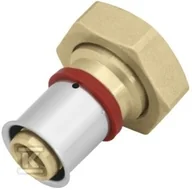 Łączniki, trójniki, kształtki - Półśrubunek mosiężny z płaskim uszczelnieniem GW ultraPRESS - 16 G1/2" - miniaturka - grafika 1