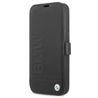 Etui i futerały do telefonów - BMW Etui BMFLBKP13MSLLBK iPhone 13 6,1" czarny/black book Signature BMW000414-0 - miniaturka - grafika 1