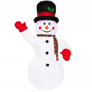 Bałwan samopompujący dmuchany z oświetleniem LED na zewnątrz IP44 - Oświetlenie świąteczne - miniaturka - grafika 1