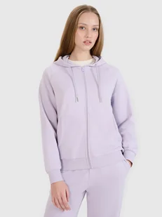 4F Bluza dresowa rozpinana z kapturem damska - fioletowa XS - Bluzy damskie 4F Bluza dresowa rozpinana z kapturem damska - fioletowa XS - Bluzy damskie - miniaturka - grafika 1