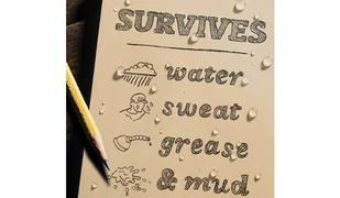 Rite in the Rain - Notes wodoodporny - 3 x 5   - 435 - Flat Dark Earth - Survival - akcesoria - miniaturka - grafika 2