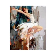 Zabawki kreatywne - Diamond painting haft diamentowy  -  baletnica - miniaturka - grafika 1