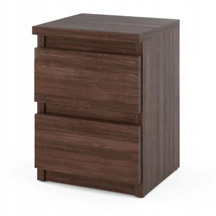 Szafka Nocna Stolik 2 szuflady komoda Dąb Wenge nakastlik 30 CM do sypialni - Szafki nocne - miniaturka - grafika 1