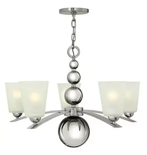 Elstead Lighting Zelda 5Lt Chandelier Polished Nickel HK/ZELDA5 PN Elstead lampa wisząca nowoczesna HK/ZELDA5 PN) - Lampy sufitowe - miniaturka - grafika 1