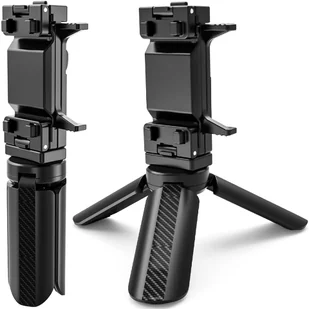 Uchwyt mini statyw na telefon aparat stojak podstawka regulowany obrotowy 360 Tripod selfie do zdjęć Alogy Czarny - Selfie stick - miniaturka - grafika 14